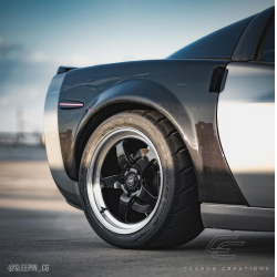 2005-2013 Chevrolet Corvette C6 Carbon Creations ZR Edition Rear Fenders - 2 Piece image - 2