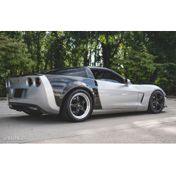 2005-2013 Chevrolet Corvette C6 Carbon Creations ZR Edition Rear Fenders - 2 Piece image - 4