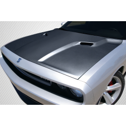 2008-2023 Dodge Challenger Carbon Creations SRT Look Hood - 1 Piece image - 1
