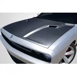 2008-2023 Dodge Challenger SRT Look Carbon Fiber Hood image - 2