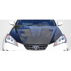 2010-2012 Hyundai Genesis Coupe 2DR Carbon Creations Circuit Hood - 1 Piece image - 1
