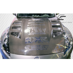 2009-2020 Nissan 370Z Z34 Carbon Creations Circuit Hood - 1 Piece image - 2