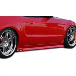 2005-2014 Ford Mustang Racer 3 Side Skirts Rocker Panels - 2 Piece image - 3
