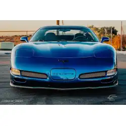 1997-2004 Chevrolet Corvette C5 C5R Front Under Spoiler Air Dam Lip Splitter - 1 Piece image - 3