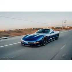 1997-2004 Chevrolet Corvette C5 C5R Front Under Spoiler Air Dam Lip Splitter - 1 Piece image - 4