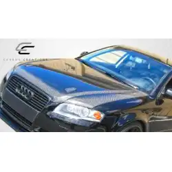 2006-2008 Audi A4 OEM Look Carbon Fiber Hood image - 4