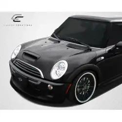 2002-2006 Mini Cooper / Cooper S R50 R53 2005-2008 Cooper convertible R52 OEM Look Hood - 1 Piece image - 2