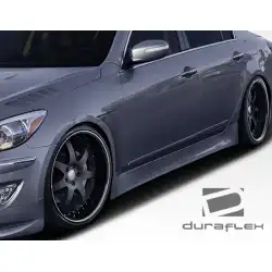 2009-2014 Hyundai Genesis 4DR Executive Side Skirts Rocker Panels - 2 Piece image - 6