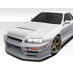1989-1994 Nissan Skyline 2DR R32 Duraflex R324 Conversion Front Bumper - 1 Piece image - 1