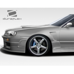 1989-1994 Nissan Skyline 2DR R32 Duraflex R324 Conversion Front Fenders - 2 Piece image - 3