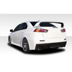 2008-2017 Mitsubishi Lancer Evo X Look Rear Bumper - 1 Piece image - 6