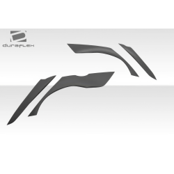 2008-2017 Mitsubishi Lancer Duraflex Evo X Look Rear Fender Flares - 4 Piece image - 6