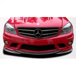 2008-2011 Mercedes C63 W204 L-Sport Front Under Spoiler Air Dam Lip Splitter - 1 Piece image - 1