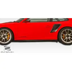 2005-2012 Porsche 911 Carrera 997 991 C4 C4S Turbo GT-2 Look Side Skirts Rocker Panels - 2 Piece image - 5