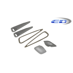 2008-2014 BMW X6 E71 AF-1 Hood Vents ( GFK ) - 6 Piece (S) image - 4