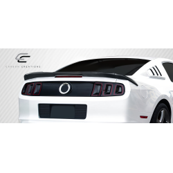 2010-2014 Ford Mustang Carbon Creations R-Spec Rear Wing Trunk Lid Spoiler - 3 Piece image - 2