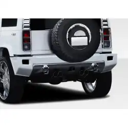 2003-2009 Hummer H2 BR-N Rear Add Ons Spat Bumper Extensions - 1 Piece image - 3