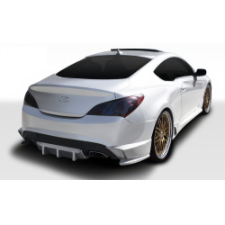 2010-2016 Hyundai Genesis Coupe 2DR Duraflex TP-R Rear Lip Under Spoiler Air Dam with Rear Diffuser - 3 Piece image - 1