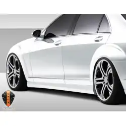 2007-2013 Mercedes S Class Eros Version 1 Side Skirts image - 5