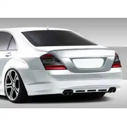 2007-2009 Mercedes S Class W221 Eros Version 1 Rear Lip Under Spoiler Air Dam (euro base model) - 1 Piece image - 3