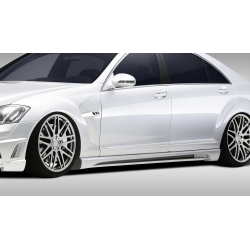 2007-2013 Mercedes S Class W221 Eros Version 2 Side Skirts Rocker Panels - 2 Piece image - 1