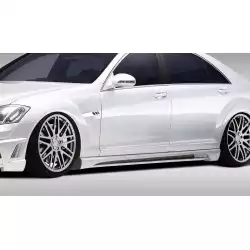 2007-2013 Mercedes S Class W221 Eros Version 2 Side Skirts Rocker Panels - 2 Piece image - 3