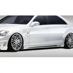 2007-2013 Mercedes S Class Eros Version 2 Side Skirts image - 3