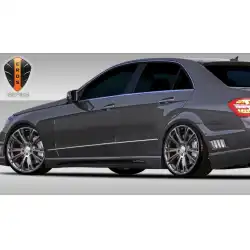 2010-2016 Mercedes E Class W212 Eros Version 1 Side Skirts Rocker Panels - 2 Piece image - 4
