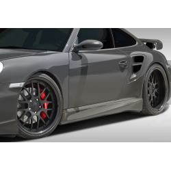 2005-2012 Porsche 911 Carrera 997 991 C4 C4S Turbo Eros Version 1 Side Skirts Rocker Panels - 2 Piece image - 1