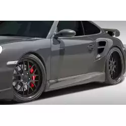 2005-2012 Porsche 911 Carrera 997 991 C4 C4S Turbo Eros Version 1 Side Skirts Rocker Panels - 2 Piece image - 3