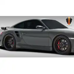 2005-2012 Porsche 911 Carrera 997 991 C4 C4S Turbo Eros Version 1 Side Skirts Rocker Panels - 2 Piece image - 5