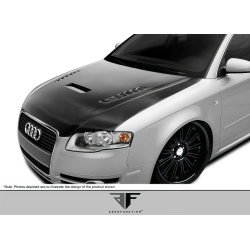 2006-2008 Audi A4 S4 B7 Carbon AF-1 Hood ( CFP ) - 1 Piece image - 1