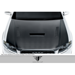 2006-2008 Audi A4 S4 B7 Carbon AF-1 Hood ( CFP ) - 1 Piece image - 2