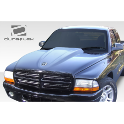 1997-2004 Dodge Dakota 1998-2003 Durango Duraflex Cowl Induction Hood - 1 Piece image - 3