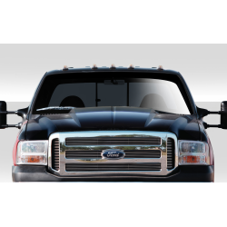 1999-2007 Ford Super Duty F250 F350 F450 F550 / 2000-2005 Ford Excursion Duraflex Cowl Hood - 1 Piece image - 1