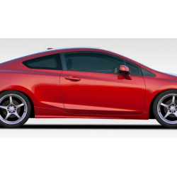 2012-2015 Honda Civic 2DR Duraflex H-Sport Side Skirts Rocker Panels - 2 Piece image - 1
