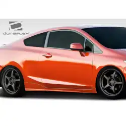 2012-2015 Honda Civic 2DR H-Sport Side Skirts Rocker Panels - 2 Piece image - 3