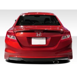 2012-2013 Honda Civic Si 2DR Duraflex H-Sport Rear Add Ons Spat Bumper Extensions - 2 Piece image - 1