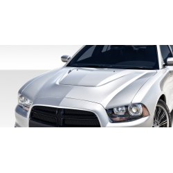 2011-2014 Dodge Charger Duraflex SRT Look Hood - 1 Piece image - 1