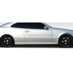 1998-2002 Mercedes CLK W208 Duraflex C63 Look Side Skirts Rocker Panels - 2 Piece image - 1