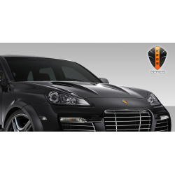 2003-2010 Porsche Cayenne Eros Version 1 Hood - 1 Piece image - 3