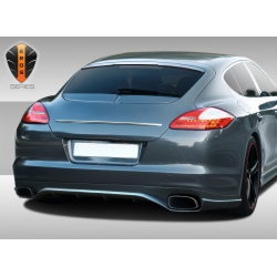 2010-2013 Porsche Panamera Eros Version 2 Rear Lip Under Spoiler Air Dam - 1 Piece image - 3