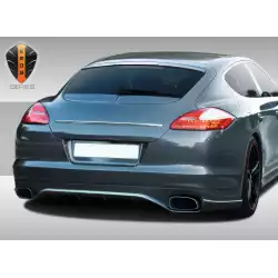 2010-2013 Porsche Panamera Eros Version 2 Rear Lip Under Spoiler Air Dam - 1 Piece image - 6