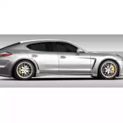 2010-2015 Porsche Panamera Eros Version 4 Wide Body Side Skirts Rocker Panels - 2 Piece image - 1