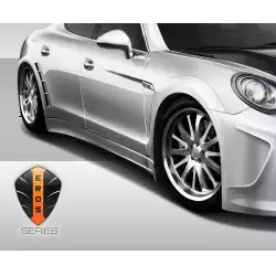 2010-2015 Porsche Panamera Eros Version 4 Wide Body Side Skirts Rocker Panels - 2 Piece image - 8