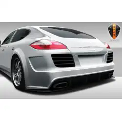 2010-2013 Porsche Panamera Eros Version 4 Wide Body Rear Bumper - 1 Piece image - 1