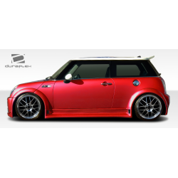 2002-2006 Mini Cooper / Cooper S R50 R53 2005-2008 Cooper convertible R52 Duraflex Type Z Wide Body Side Skirts Rocker Panels - 2 Piece image - 3