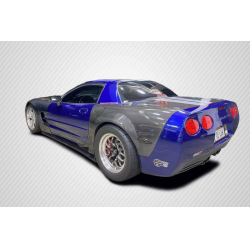 1997-2004 Chevrolet Corvette C5 Convertible Z06 Carbon Creations ZR Edition Rear Fenders - 2 Piece image - 1