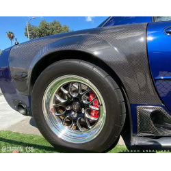 1997-2004 Chevrolet Corvette C5 Convertible Z06 Carbon Creations ZR Edition Rear Fenders - 2 Piece image - 4