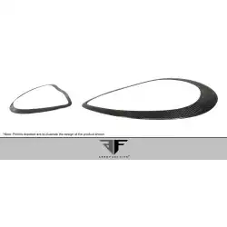 2010-2013 Porsche Panamera Carbon AF-1 Wide Body Eye Lids ( CFP ) - 2 Piece (S) image - 3